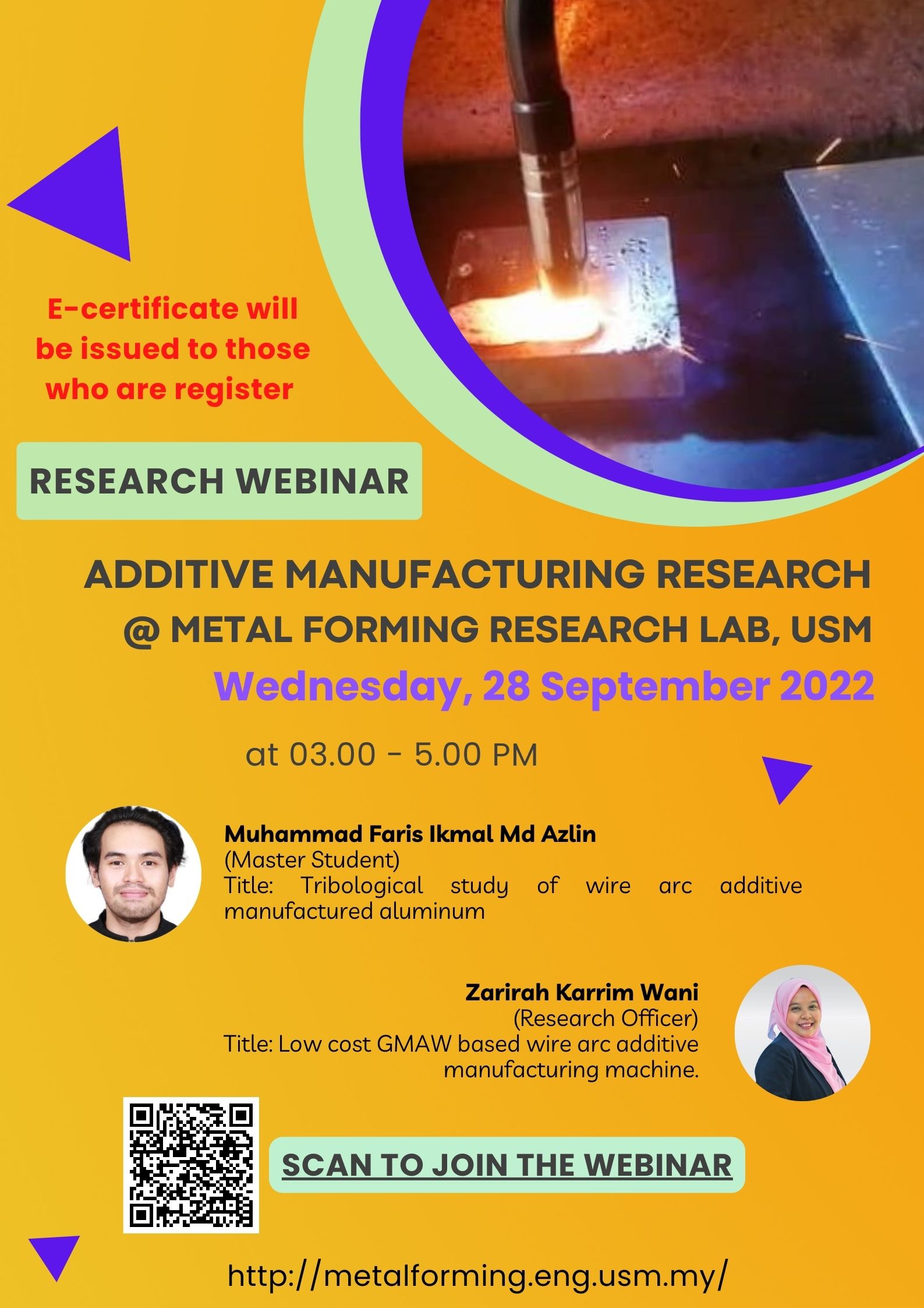 additive manufacturing research usm webinar Join Series 1