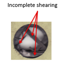 incomplete shearing