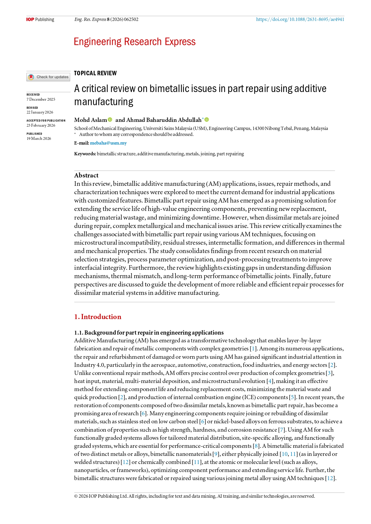 Eng Research Express Published Q2 1 page 0001